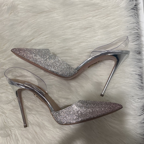 Aquazzura So‎ Nude Crystal Plexi Pump - Picture 5 of 16